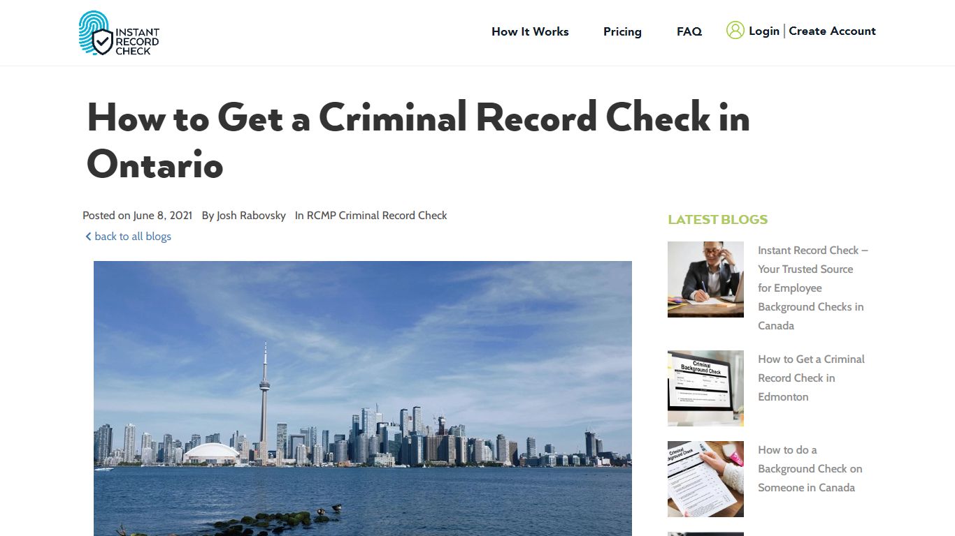 Criminal Record Check in Ontario, CA