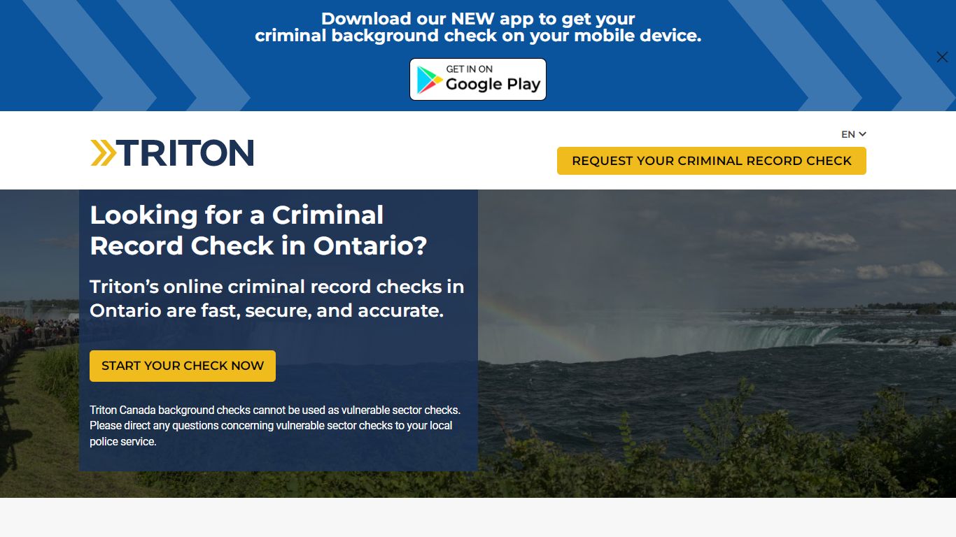 Online Criminal Record Check in Ontario - Triton Canada