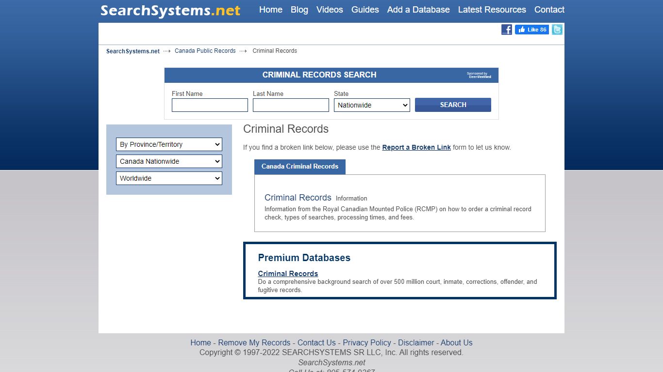 Canada Criminal Records - Free Public Records